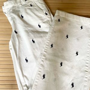 Ralph Lauren Sport white wide leg pant